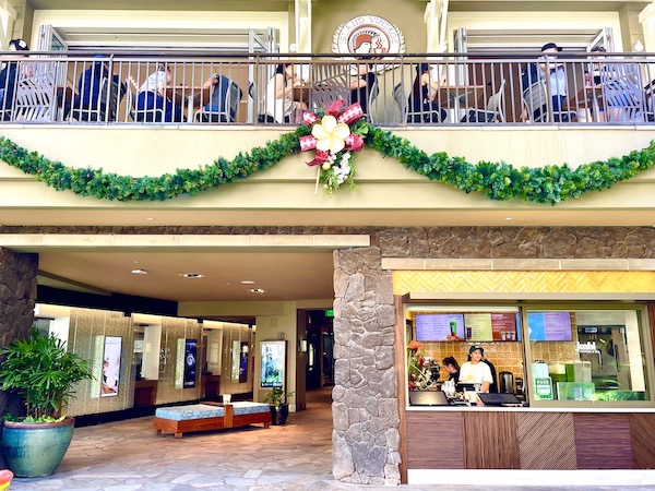 ロイヤル・ハワイアンに新しくオープンした抹茶ドリンク専門店「Junbi」の外観