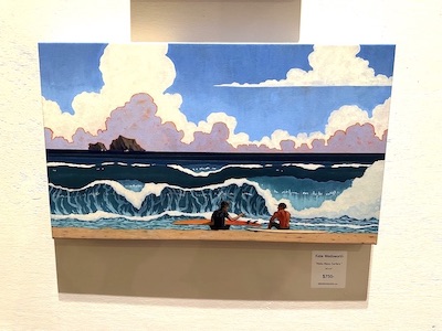 ハワイのアーティスト、ケイト・ワーズワース（Kate Wadsworth）さんの作品、サーファー