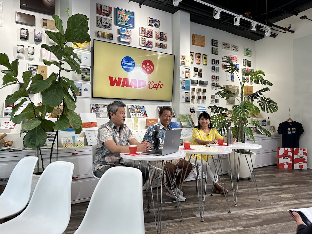 第1回目のWAAP CAFEはハワイ移住をテーマに対談